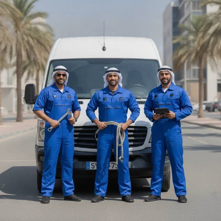 Car Towing team in Al Ain City